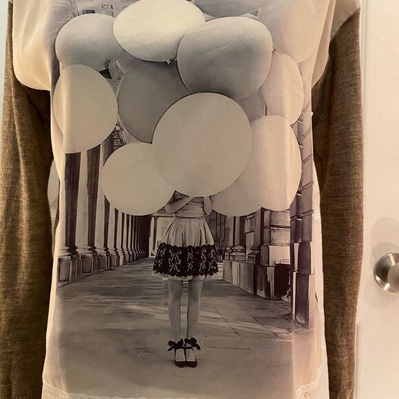 Gabriel collection front photo print sweater, S - Picture 3 of 13